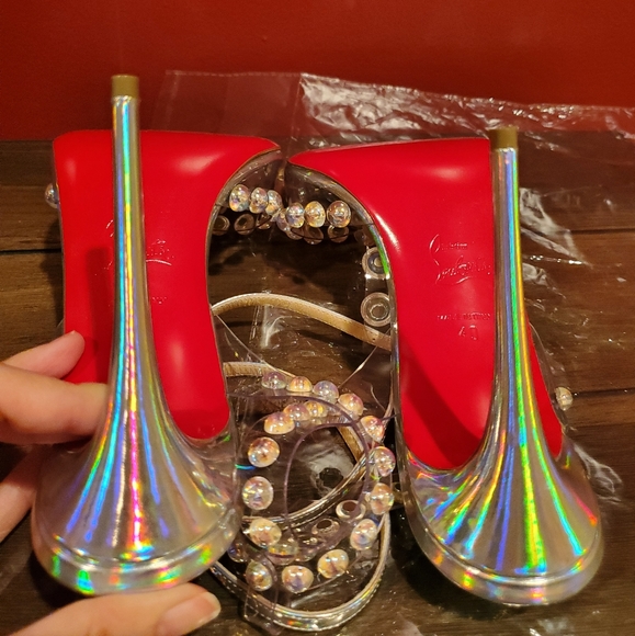 SOLD SOLD!! Christian Louboutin Faridaravie PVC heels - Picture 9 of 12